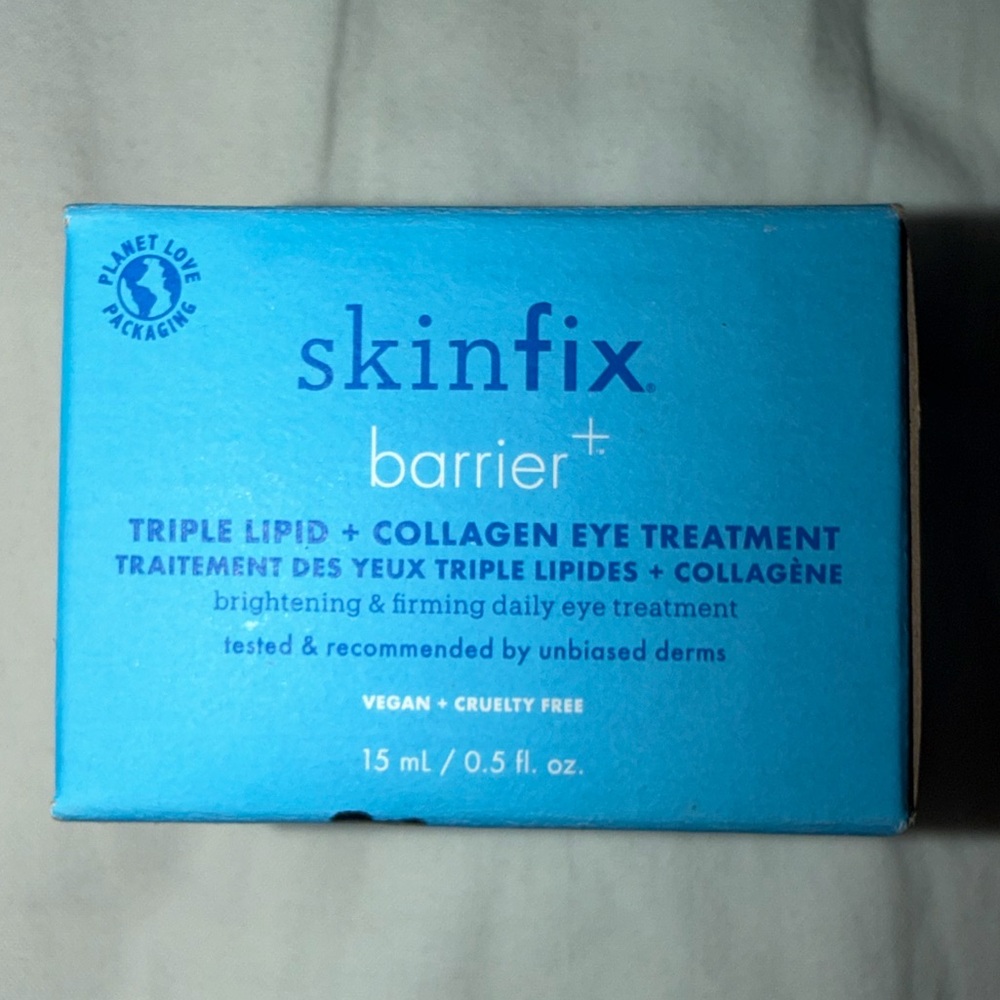 Skinfix Barrier Triple Lipid + Eye Cream brighten, firm, protect depuff NIB